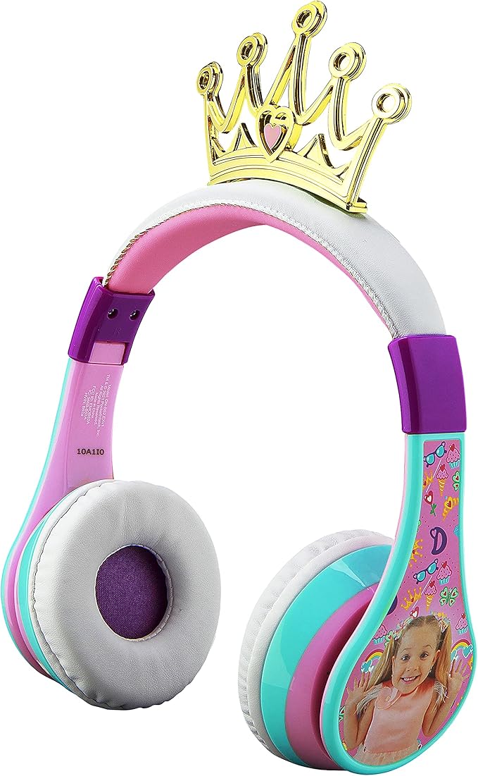 ekids love diana 儿童蓝牙耳机,无线耳机,适用于学校,家庭或旅行